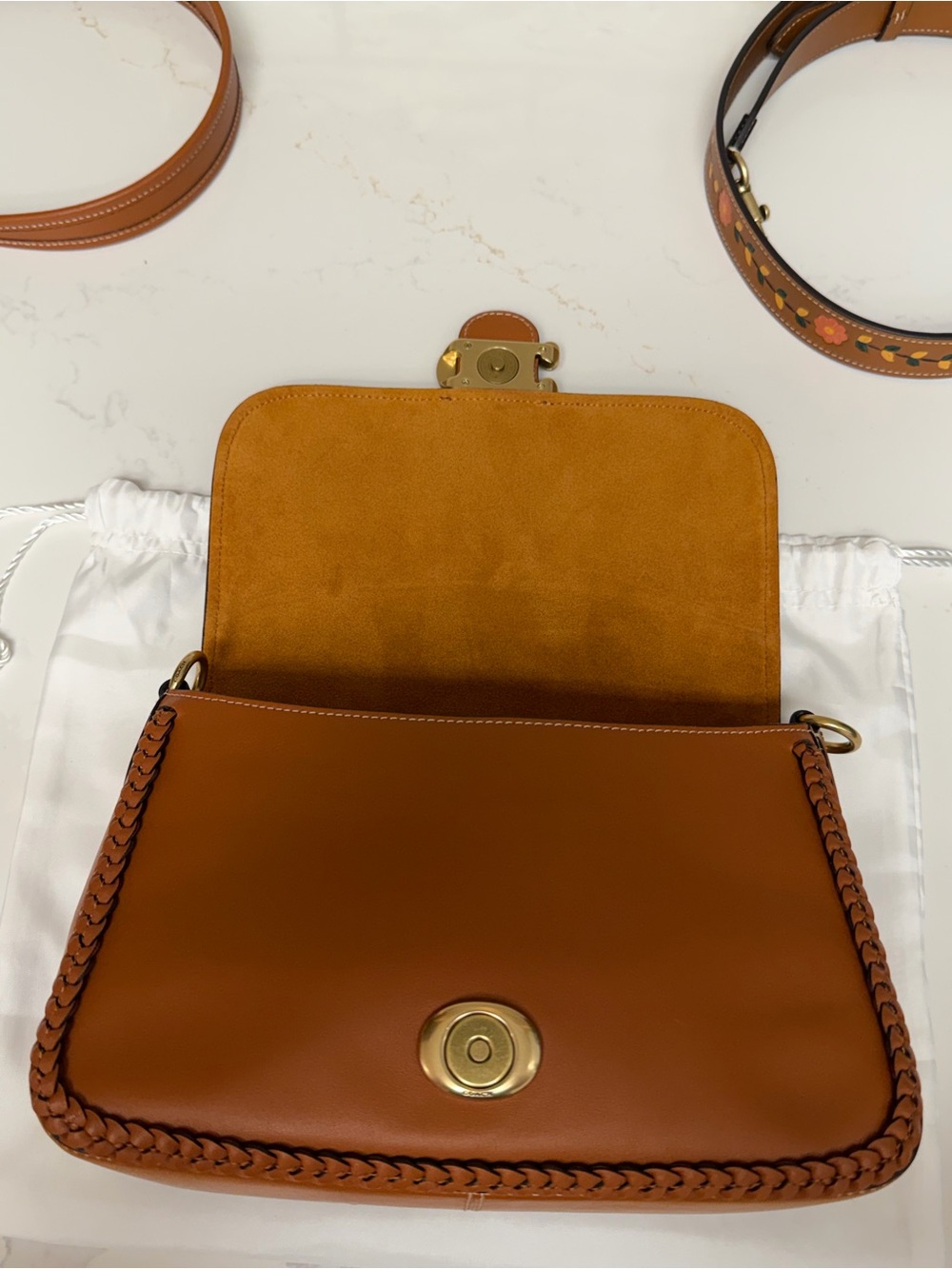 COACH ⁠Soft Tabby Braided Suede Canyon Bag CJ817 NWOT⁠ - Picture 11 of 15